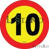Speed Label 10 Km / h Speed Label 10 Km / h