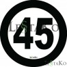 Speed Label 40 Km / h 15X15 cm Speed Label 40 Km / h 15X15 cm