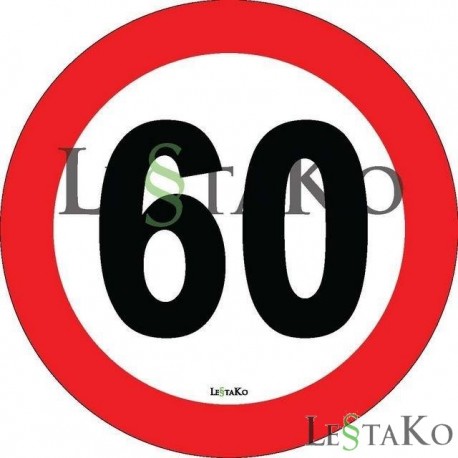Hitrostna nalepka 50 Km/h 15 x15 cm