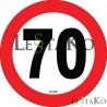 Hitrostna nalepka 80 Km/h 15 x15 cm Hitrostna nalepka 80 Km/h 15 x15 cm
