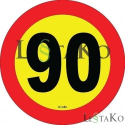 Hitrostna nalepka 70 Km/h 15 x15 cm