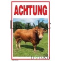 🐂 ACHTUNG BIK – opozorilna tabla velikosti 17 x 27 cm 🐂 ACHTUNG BIK – opozorilna tabla velikosti 17 x 27 cm