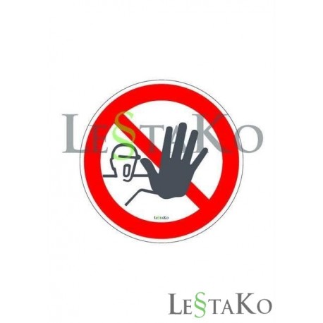 Sticker prohibited period 15x15cm