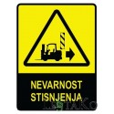 Nevarnost stisnjenja 30x40cm TABLA
