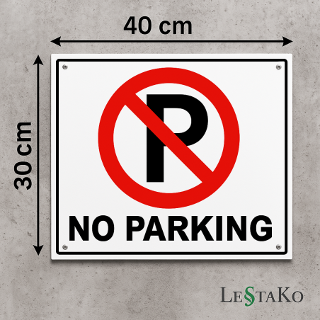 🚗 Prepovedano parkiranje – SAMO ZNAK 40x30 cm
