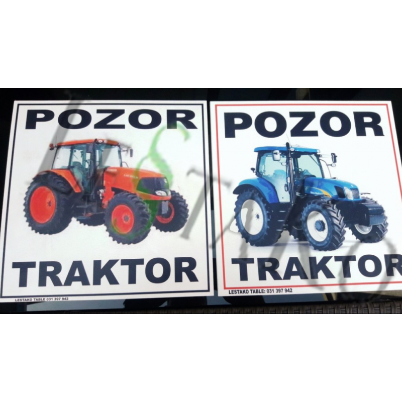 🚜 Sign with New Holland tractor image