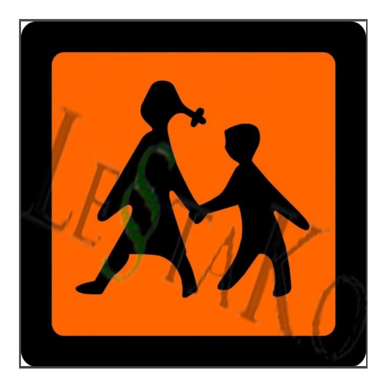 🚌 Magnetna tabla z napisom PREVOZ OTROK – obvezna pri prevozu otrok 25x25cm