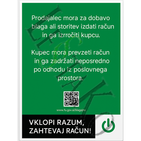 🧠 Use Your Head – Ask for a Receipt 21x15 cm