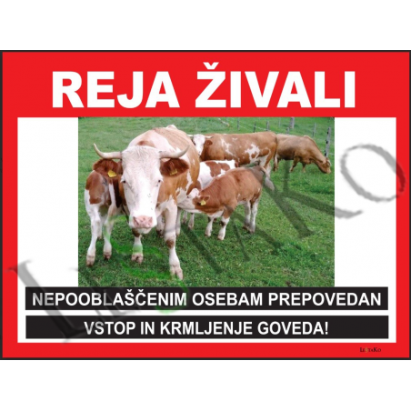 🚛Reja živali - tabla 22x30cm ali 30x40cm