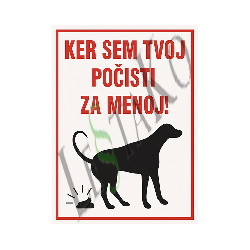 ker sem tvoj pocisti za menoj tabla