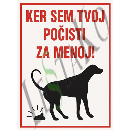 🐶 Because I’m yours – clean up after me! 💩 Funny yet serious sign for dog owners