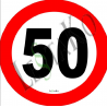 🛑 SPEED LIMIT 50 KM/H – 30x30 cm